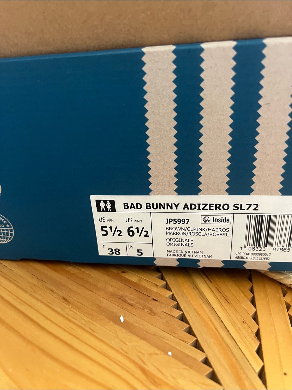 adidas Bad Bunny Adizero SL72 Brown/White
